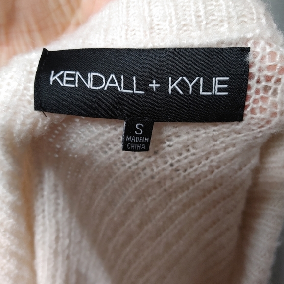 KENDALL + Kylie Boxy Cable Knit Sweater S - Picture 8 of 10
